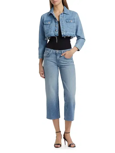L'AGENCE Women's Blaine Stovepipe Crop Jeans - Zion | Thumbnail 2