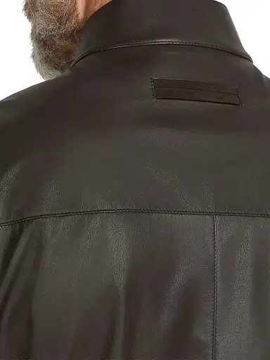 Zegna Men's Nappa Leather Bomber Jacket | Thumbnail 4