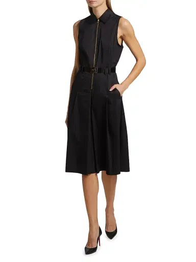 L'Agence Women's Kylo Cotton-Blend Belted Midi-Shirtdress | Thumbnail 2