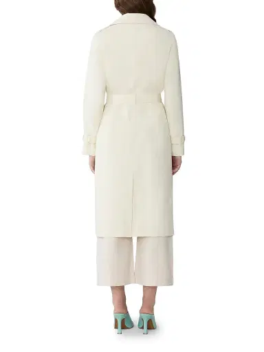Soia & Kyo Women's Blaire Double-Breasted Trench Coat - Sidewalk Chalk - Size Large | Thumbnail 5