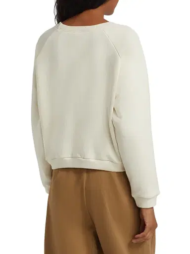 Jamie Haller Women's Daily Cotton Crewneck Sweatshirt - Natural White | Thumbnail 5 Jamie Haller Women's Daily Cotton Crewneck Sweatshirt - Natural White | Thumbnail 5