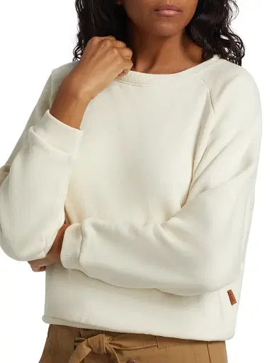 Jamie Haller Women's Daily Cotton Crewneck Sweatshirt - Natural White | Thumbnail 6 Jamie Haller Women's Daily Cotton Crewneck Sweatshirt - Natural White | Thumbnail 6