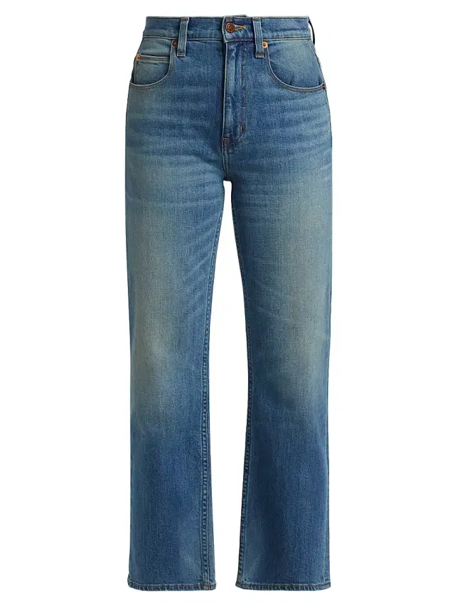 Women's Kenickie Mid-Rise Ankle Jeans - Distressed Indigo