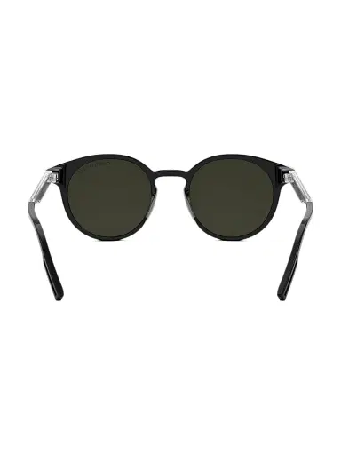 Dior Men's DiorTag R1I 49MM Round Sunglasses - Silver Black Green | Thumbnail 5