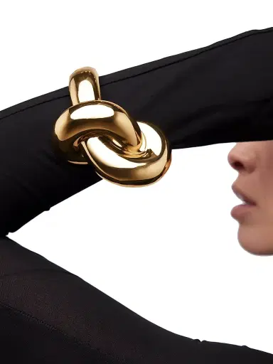 Jennifer Fisher Women's Knot 10K-Gold-Plated Cuff - Yellow Gold | Thumbnail 2