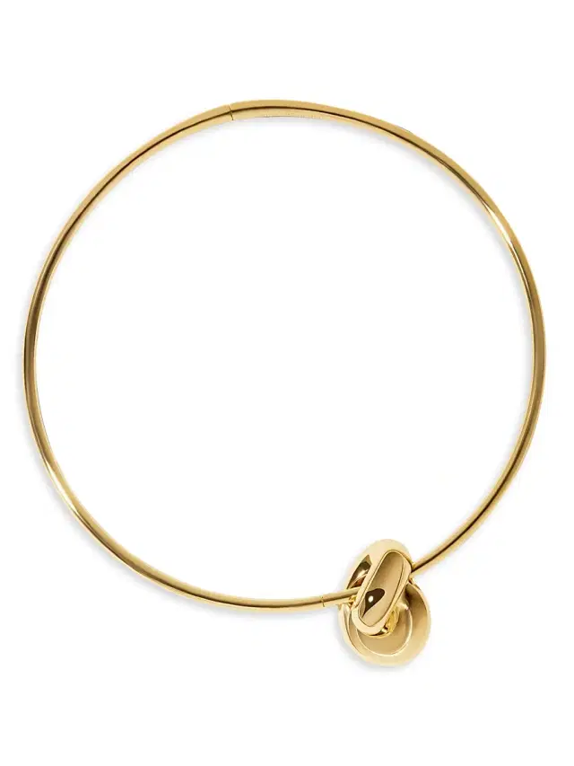 Women's Knot 10K-Gold-Plated Thin Choker - Yellow Gold