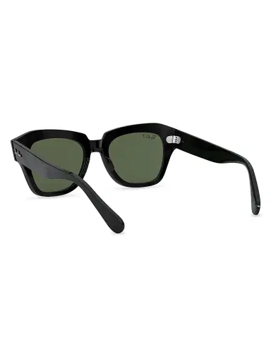 Ray-Ban Men's RB2186 State Street 52MM Square Sunglasses - Black | Thumbnail 4 Ray-Ban Men's RB2186 State Street 52MM Square Sunglasses - Black | Thumbnail 4