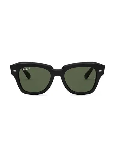 Ray-Ban Men's RB2186 State Street 52MM Square Sunglasses - Black | Thumbnail 1 Ray-Ban Men's RB2186 State Street 52MM Square Sunglasses - Black | Thumbnail 1