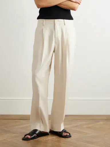 NN07 Kay 1808 Straight-Leg LENZING™ ECOVERO™ and Linen-Blend Trousers - Men | Thumbnail 3