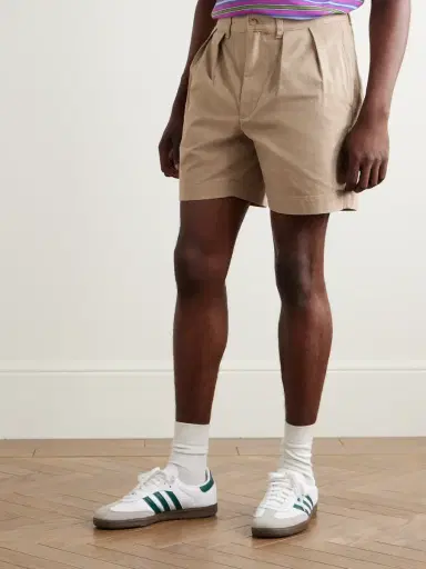 Polo Ralph Lauren Cormac Straight-Leg Pleated Cotton-Twill Shorts - Men | Thumbnail 3 Polo Ralph Lauren Cormac Straight-Leg Pleated Cotton-Twill Shorts - Men | Thumbnail 3