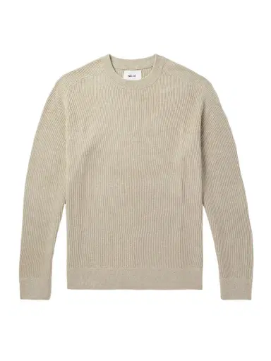 NN07 Kevin 6600 Ribbed Organic Cotton Sweater - Men | Thumbnail 1 NN07 Kevin 6600 Ribbed Organic Cotton Sweater - Men | Thumbnail 1
