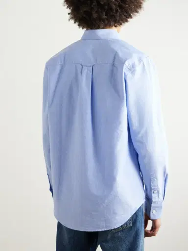 NN07 Colby 5910 Button-Down Collar Logo-Embroidered Organic Cotton Shirt - Men | Thumbnail 3 NN07 Colby 5910 Button-Down Collar Logo-Embroidered Organic Cotton Shirt - Men | Thumbnail 3