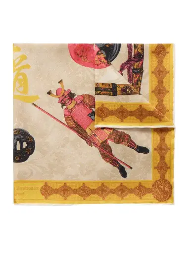 Rubinacci Samurai Printed Silk-Twill Pocket Square - Men | Thumbnail 1