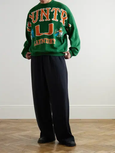 KAPITAL Printed Cotton-Jersey Sweatshirt - Men | Thumbnail 2