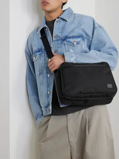 Porter-Yoshida and Co Hybrid Cordura® Nylon Messenger Bag - Men | Thumbnail 2