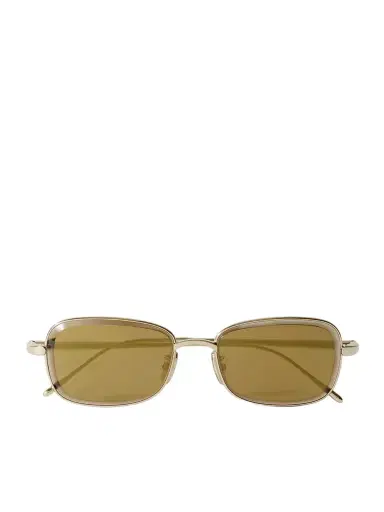 Loewe Anagram Geometric Gold-Tone Sunglasses - Men | Thumbnail 1 Loewe Anagram Geometric Gold-Tone Sunglasses - Men | Thumbnail 1