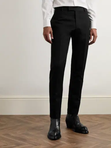 Alexander McQueen Slim-Fit Straight-Leg Wool Trousers - Men | Thumbnail 3