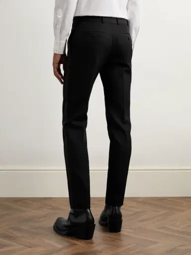 Alexander McQueen Slim-Fit Straight-Leg Wool Trousers - Men | Thumbnail 4
