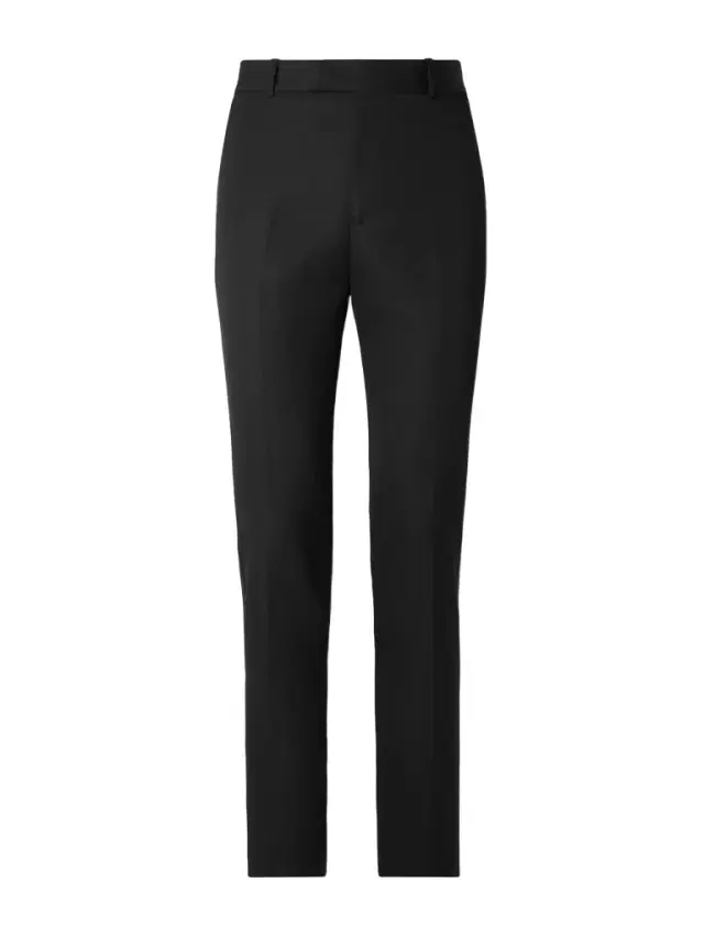 Slim-Fit Straight-Leg Wool Trousers - Men