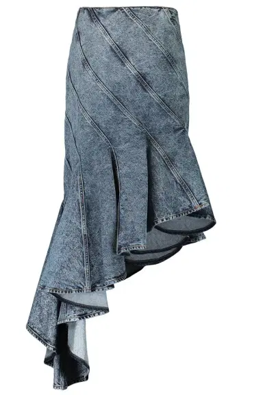 Alaïa Denim Spiral Skirt | Thumbnail 5