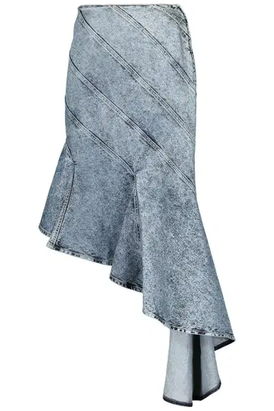 Alaïa Denim Spiral Skirt | Thumbnail 1