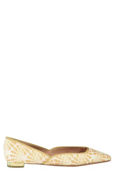 Aquazzura Maia Flat - Raffia | Thumbnail 1