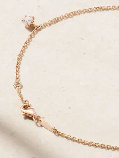 Anita Ko 18-karat Rose Gold Diamond Anklet | Thumbnail 3