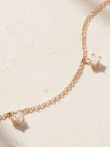 Anita Ko 18-karat Rose Gold Diamond Anklet | Thumbnail 4