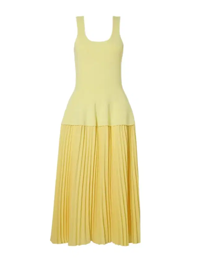 Allana Pleated Georgette And Ribbed-knit Midi Dress