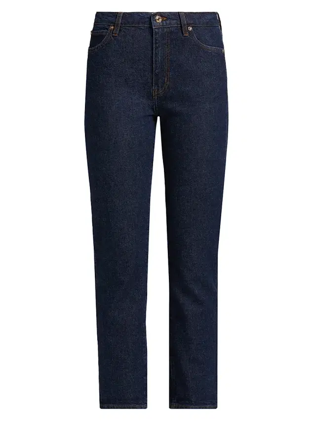 FRAME Women's Borrowed Slim Mid-Rise Jeans - Taboo