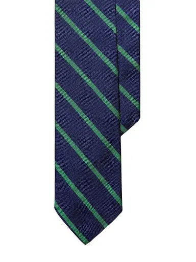 Polo Ralph Lauren Men's Striped Silk Tie - Navy | Thumbnail 1