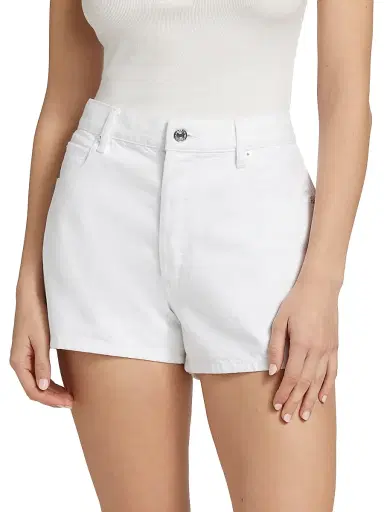 Frame Women's Hang Denim Shorts - White - Size 32 | Thumbnail 3