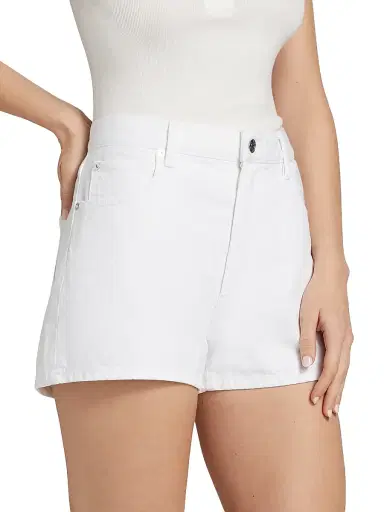 Frame Women's Hang Denim Shorts - White - Size 32 | Thumbnail 4
