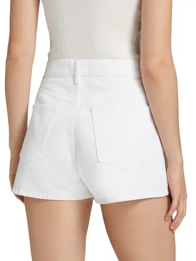 Frame Women's Hang Denim Shorts - White - Size 32 | Thumbnail 5