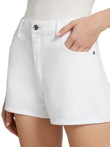 Frame Women's Hang Denim Shorts - White - Size 32 | Thumbnail 6