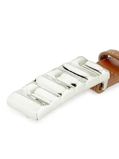 Frame Women's Sculptural Leather Belt - Cognac - Size XL | Thumbnail 3 Frame Women's Sculptural Leather Belt - Cognac - Size XL | Thumbnail 3