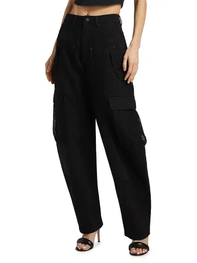 Purple Brand Women's Barrel-Leg Carpenter Jeans | Thumbnail 3 Purple Brand Women's Barrel-Leg Carpenter Jeans | Thumbnail 3