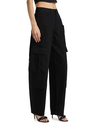 Purple Brand Women's Barrel-Leg Carpenter Jeans | Thumbnail 4 Purple Brand Women's Barrel-Leg Carpenter Jeans | Thumbnail 4