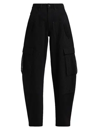 Purple Brand Women's Barrel-Leg Carpenter Jeans | Thumbnail 1 Purple Brand Women's Barrel-Leg Carpenter Jeans | Thumbnail 1