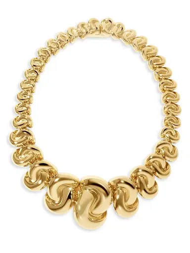 Jennifer Fisher Women's Knot 10K-Gold-Plated Necklace - Yellow Gold | Thumbnail 1