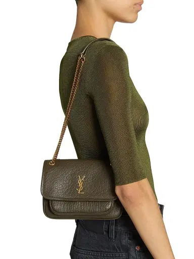 Saint Laurent Women's Niki Mini Bag in Grained Lambskin | Thumbnail 3 Saint Laurent Women's Niki Mini Bag in Grained Lambskin | Thumbnail 3