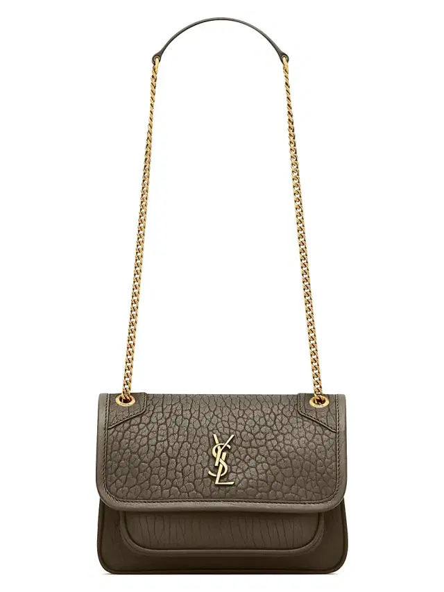 Saint Laurent Women's Niki Mini Bag in Grained Lambskin - Light Musk