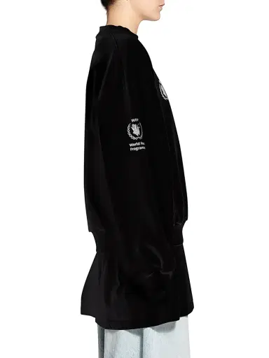 Balenciaga Women's WFP Sweatshirt Regular Fit - Black White - Size XL | Thumbnail 5 Balenciaga Women's WFP Sweatshirt Regular Fit - Black White - Size XL | Thumbnail 5