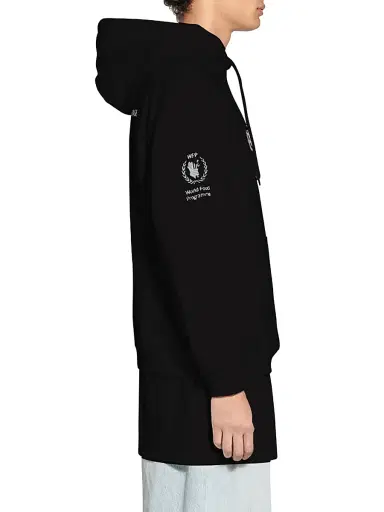 Balenciaga Men's WFP Hoodie Medium Fit - Black White - Size Large | Thumbnail 5
