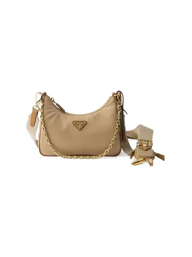 Prada Women's Re-Edition 2005 Re-Nylon and Leather Shoulder Bag | Thumbnail 1 Prada Women's Re-Edition 2005 Re-Nylon and Leather Shoulder Bag | Thumbnail 1
