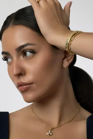 SARA WEINSTOCK Honey Comb Diamond Bangle Bracelet | Thumbnail 3