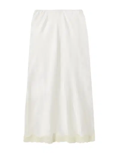 The Row Irene Lace-trimmed Silk-charmeuse Skirt | Thumbnail 1 The Row Irene Lace-trimmed Silk-charmeuse Skirt | Thumbnail 1