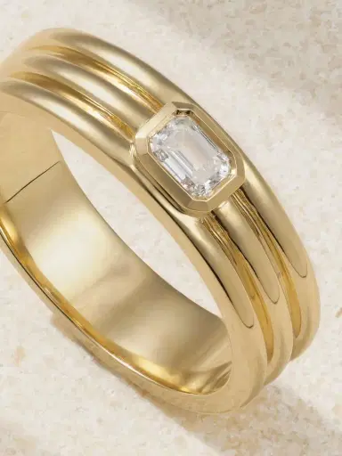 STONE AND STRAND Trio Ridge 14-karat Gold Diamond Ring | Thumbnail 4 STONE AND STRAND Trio Ridge 14-karat Gold Diamond Ring | Thumbnail 4
