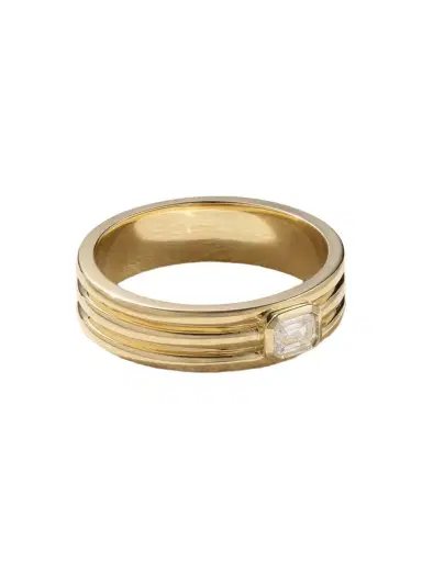 STONE AND STRAND Trio Ridge 14-karat Gold Diamond Ring | Thumbnail 1 STONE AND STRAND Trio Ridge 14-karat Gold Diamond Ring | Thumbnail 1