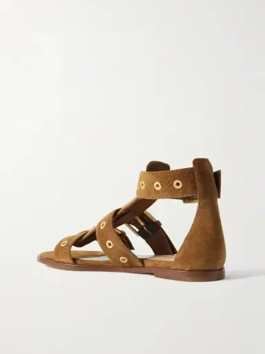 Gianvito Rossi Buckled Suede Sandals | Thumbnail 3 Gianvito Rossi Buckled Suede Sandals | Thumbnail 3
